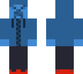 blue creeper hoodie (with derp face when looking up) improved