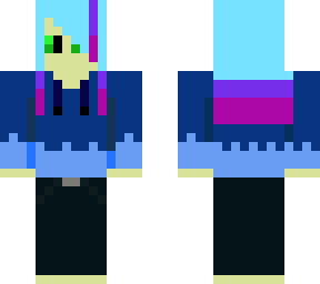 blue fire jacket girl