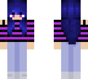 blue haired girl