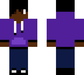 me in a purple hoodie