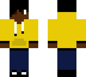 me in a yellow hoodie