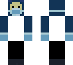 mi skin con barbijo pero con los guantes completos :v
