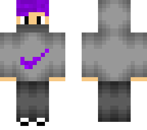 purple hair guy nike v2 with mask