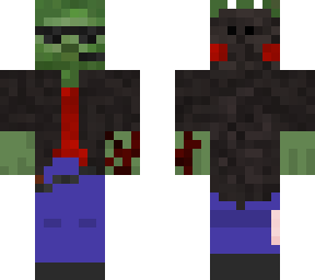 zombie with dark dino hoodie + og mic