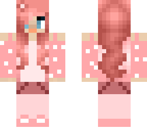 anime style pink girl