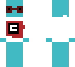behind the glasses