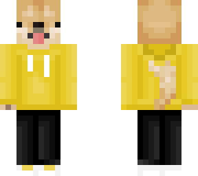 black and yellow doge