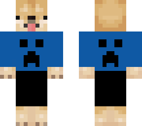 doge with creeper shirt