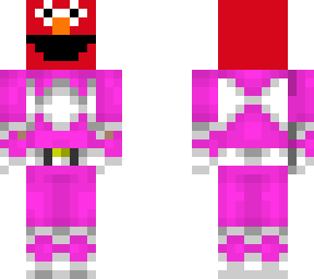 elmo power ranger rosa