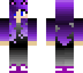 girl with purple hair