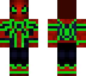green iron spider man