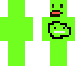 green skin with face