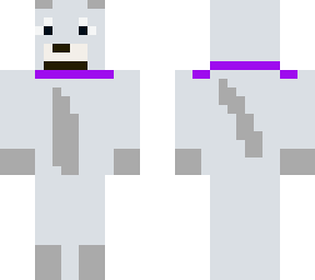husky with purple collar