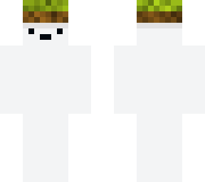 mr marshmallow with grass on head