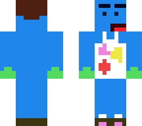 painting blue guy