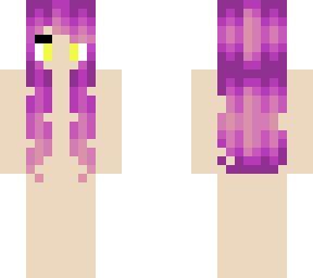 purple hair yellow eyes skin base