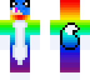 rainbow fox onesie