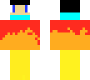 random guy on fire