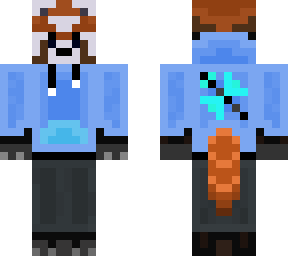 red panda with hoodie