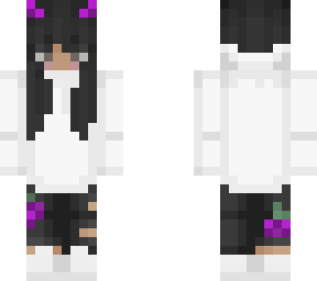 white and purple devil- girl
