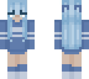blue girl edit // redo
