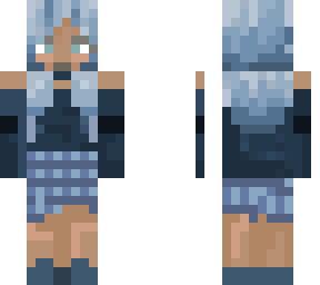 blue haired girl