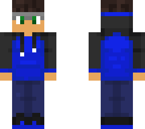 blue hoodie & glasses