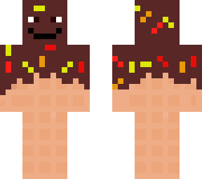 chocolate man with rainbow sprinkles