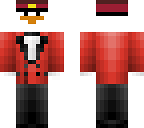 commie duck red suit