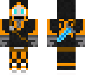 cool ninja with sword