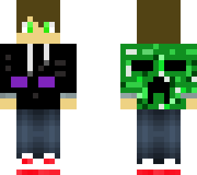 creeper enderman hoodie boy
