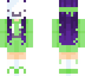 dream but female w purple hair (og skin is by user: cheesepuppy)