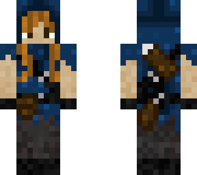 female blue archer