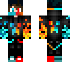 fire ice hoodie skin
