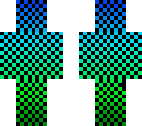 green and blue checkers