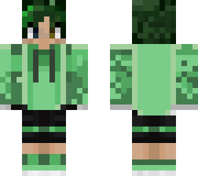 he is green.