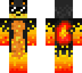 Lava Wolf With Thug Life Glasses Minecraft Skin
