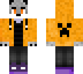lobo con flow naranja