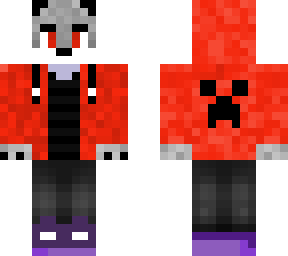 lobo con flow rojo