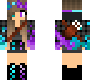 purple blue quiver wolf girl v1