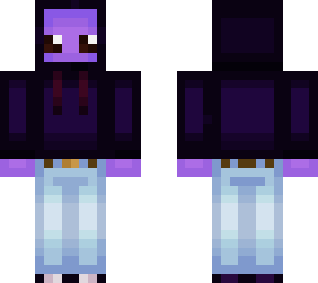 purple thing, jeans