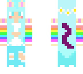 rainbow cat girl