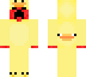 red creeper in duck outfit