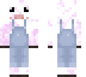 strawberry cow in overalls