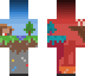 the minecraft skin from reddit but with some changes