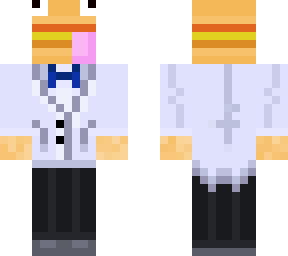 tux durr burger with reading gogles