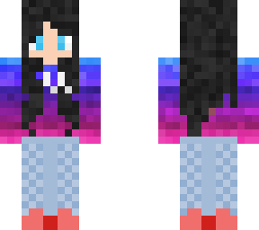 black hair hoodie girl updated!