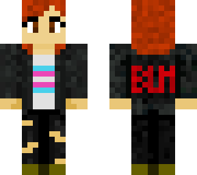 blm jacket with trans flag