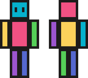 blocky multi-colored
