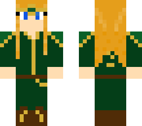 blond-haired forest elf female 2